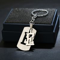 Simple Style Commute Letter Stainless Steel Keychain sku image 5