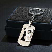 Simple Style Commute Letter Stainless Steel Keychain sku image 6