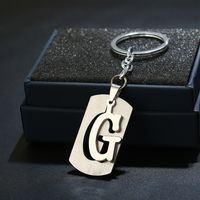Simple Style Commute Letter Stainless Steel Keychain sku image 7