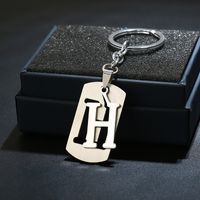 Simple Style Commute Letter Stainless Steel Keychain sku image 8