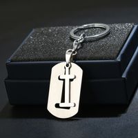 Simple Style Commute Letter Stainless Steel Keychain sku image 9