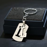 Simple Style Commute Letter Stainless Steel Keychain sku image 12