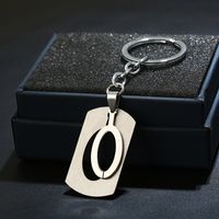 Simple Style Commute Letter Stainless Steel Keychain sku image 15