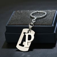 Simple Style Commute Letter Stainless Steel Keychain sku image 16