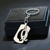 Simple Style Commute Letter Stainless Steel Keychain sku image 17