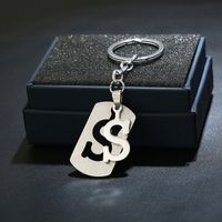 Simple Style Commute Letter Stainless Steel Keychain sku image 19