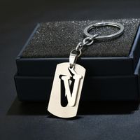 Simple Style Commute Letter Stainless Steel Keychain sku image 22