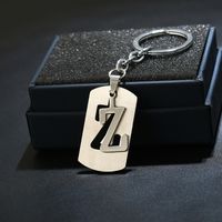 Simple Style Commute Letter Stainless Steel Keychain sku image 26