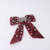 Beautiful Personality Hairpins Diamonds Pearl Bowknot Hairpins sku image 3