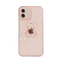 Diamond Pattern Transparent Bear Pattern Suitable For Iphone Mobile Phone Case main image 6