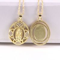 European And American New Copper Jewelry Virgin Mary Pendant Necklace main image 4