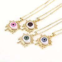 New Jewelry Fashion Demon Eye Necklace Geometric Pendant Clavicle Chain main image 1