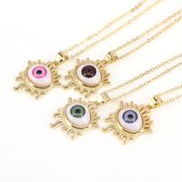 New Jewelry Fashion Demon Eye Necklace Geometric Pendant Clavicle Chain main image 2