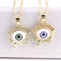 New Jewelry Fashion Demon Eye Necklace Geometric Pendant Clavicle Chain main image 3