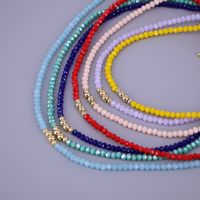 Crystal Beaded Necklace Clavicle Chain  Color Necklace main image 1