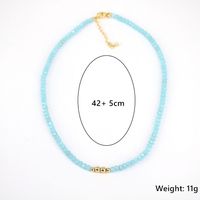Crystal Beaded Necklace Clavicle Chain  Color Necklace main image 6