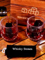 Whiskey Black Ice Wine Stone Wooden Box Set main image 6