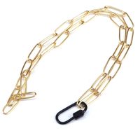New Copper Color Dripping Oval Screw Buckle Necklace sku image 5