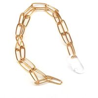 New Copper Color Dripping Oval Screw Buckle Necklace sku image 6