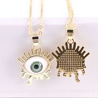New Jewelry Fashion Demon Eye Necklace Geometric Pendant Clavicle Chain sku image 4