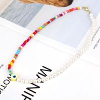 Simple Shell Beads Necklace 2022 Demon Eye Color Necklace sku image 1