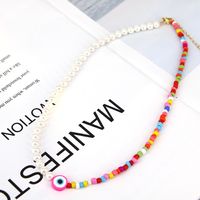 Simple Shell Beads Necklace 2022 Demon Eye Color Necklace sku image 2