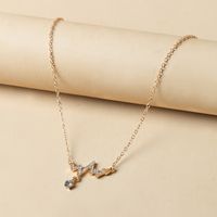 Diamond Heartbeat Shape Necklace Clavicle Chain main image 3