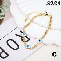 Pulsera Con Cuentas De Ojos De Vidrio De Color De Estilo Étnico sku image 4