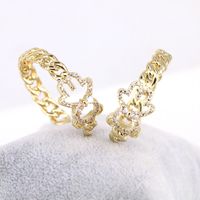 Korean Niche Design Bear Earrings Trend Color Plating Real Gold Copper Ear Jewelry sku image 1