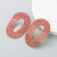 Fashion Diamond Geometric Chain Earrings Simple Earrings sku image 1