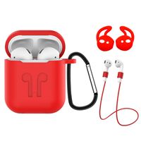 Suitable For Apple Wireless Bluetooth Earphone Silicone Protective Cover 4-piece Set sku image 3