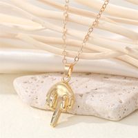 Punk Necklace Stereo Gesture Ear Foot Pendant Clavicle Chain sku image 2