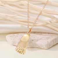 Punk Necklace Stereo Gesture Ear Foot Pendant Clavicle Chain sku image 3