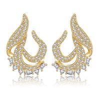 Fashion Geometric Exaggerated Creative Earrings Fashion Copper Jewelry Wholesale main image 6