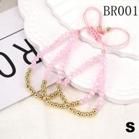 European And American Fashion Crystal Copper Beads Adjustable Braided Bracelet main image 2