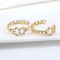 Korean Niche Design Bear Earrings Trend Color Plating Real Gold Copper Ear Jewelry main image 5
