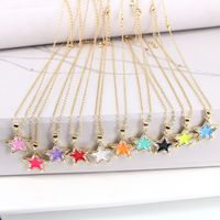 Summer Fashion Color Star Necklace Clavicle Chain main image 3