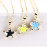 Summer Fashion Color Star Necklace Clavicle Chain main image 4
