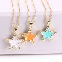 Summer Fashion Color Star Necklace Clavicle Chain main image 5