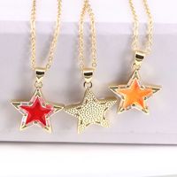Summer Fashion Color Star Necklace Clavicle Chain main image 6