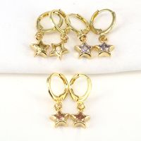 Pendientes De Estrella De Cinco Puntas De Moda Simple Pendientes Nuevos Europeos Y Americanos Femeninos main image 3