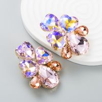 Fashion Alloy Diamond Heart-shaped Drop-shaped Earrings main image 3