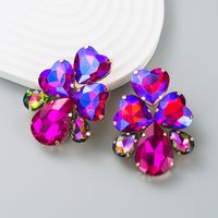 Fashion Alloy Diamond Heart-shaped Drop-shaped Earrings main image 6