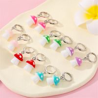 Fashion Resin Three-dimensional Mushroom New Mushroom Earrings Ear Buckle main image 2