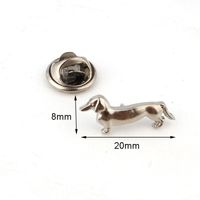 New Retro Puppy Brooch Cute Dachshund Dog Animal Collar Pin Jewelry main image 5