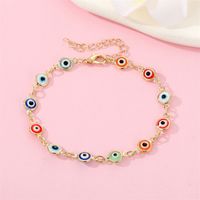 Nouveau Collier Oeil Couleur Rétro Bracelet Chaîne Clavicule Oeil Démon main image 5