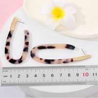 South Korea's New Exaggerated Personality Leopard Print Acetate Earrings Wholesale main image 3