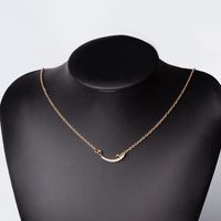 Simple Diamond Moon Necklace Wholesale Jewelry main image 3