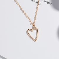 Fashion Diamond-studded Peach Heart Necklace main image 7