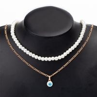 Fashion Imitation Pearl Eye Necklaces main image 3